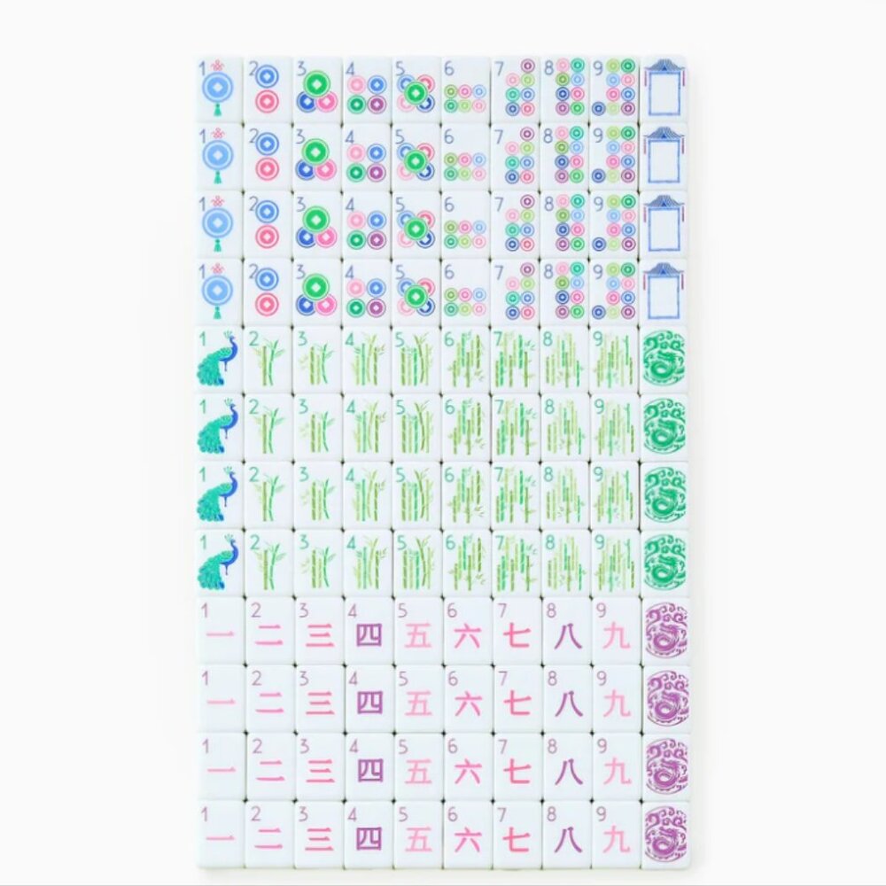 Mahjong Tiles. New. Green. 2 Sets Left. Sets have slight misprints. see details - Picture 2 of 16